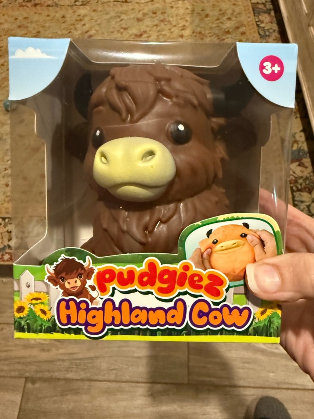 Highland Cow Plush Toy - Brown and Cream